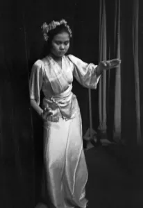 Bali Java Tanzgruppe Print, 1930s Black and White Photograph