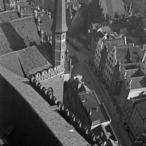 Danzig Print: View from St. Marys Church Belfry