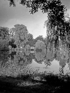 Framed Print : Danzig Landschaft Print, Black and White