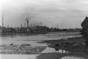 Black and white Print of Frankfurt/Oder, 1930s