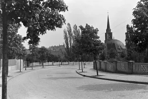 Black and White Print of Frankfurt/Oder in the 1930s