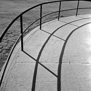 Framed Print : Impression Print: Railing Shadow in Sunlight, Germany 1930s Framed Print : Impression Print: Railing Shadow in Sunlight, Germany 1930s