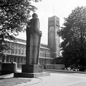 Bismarck Monument Print, München, Germany 1930s