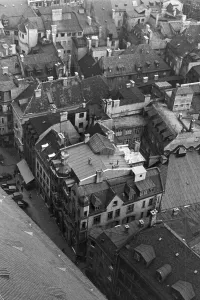 Framed Print : Stuttgart Roofs Print, 1930s