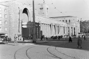 Stuttgart Hauptbahnhof Print, Black and White Photo