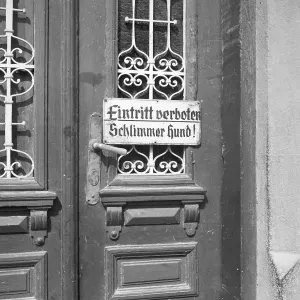 Beware of the dog Print, Germany 1930s