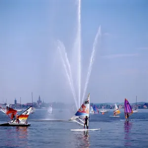 Bodensee Windsurfer Print, 1983