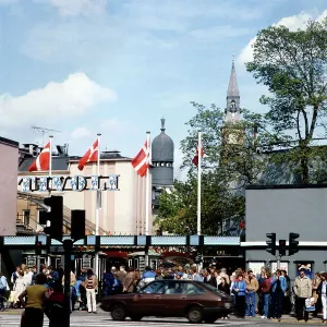 Dänemark Menschenmengen Print 1985