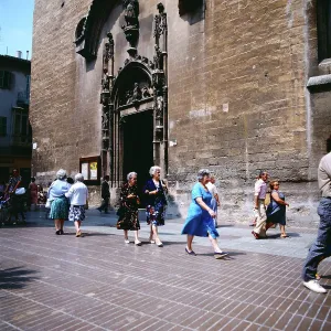 Mallorca Street Scene Print circa 1985