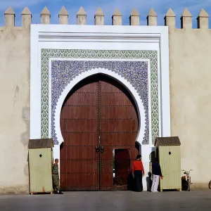 Marokko Print: Fes Palace Gate circa 1985