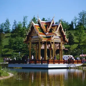 München Thailand-Garten Print, circa 1985