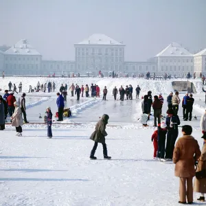 München Eisstockschießen Print, circa 1985