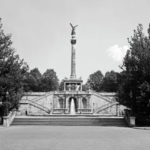 Munich Print: Bogenhausen Friedensengel, 1930s