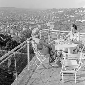 Stuttgart Cityscape Print, 1930s
