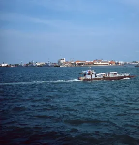 Java Print: Arrival at Port Perac in Surabaya, 1980s