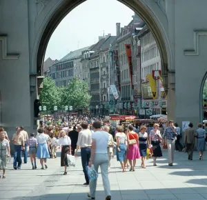 Munich City Center Print, 1985