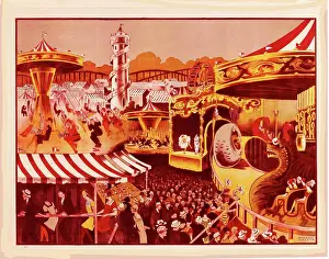 Carnival Night Scene Prints: carnival time