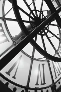 Musee d'Orsay Clock Window Print