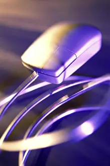 Indoor Still Life Photography Prints: Close-up of a computer mouse