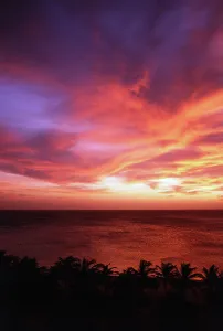 Tranquil Ocean Views Prints: Clouds over the ocean, Aruba