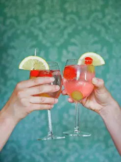 Prints of Two cocktail drinks May Prints: Two Cocktail Drinks Print