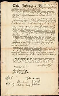 Child Labor Laws Prints: Document of indenture: Servant: Ballard