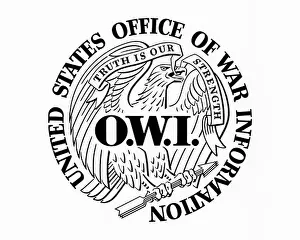 World War II Propaganda Art Prints: Emblem of the O.W.I