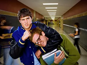Youth Subculture Images Prints: High School Jock and Nerd