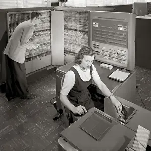 Images Dated 31st August 2012: IBM 704 Computer Print