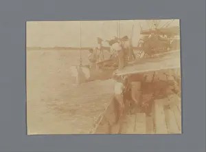Antique Sailing Vessels Prints: Laying down a sloop, c. 1930 - c