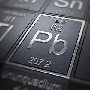 Table Of Elements Illustration Prints: Lead (Chemical Element)