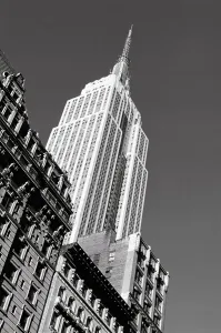 Midtown Manhattan Landmarks Prints: Low angle view of the Empire State Building