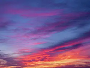 Mediterranean Landscape Photography Prints: Low Angle View Of Sky At Sunset