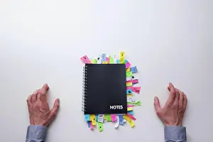 Sticky Note Organization Prints: Notepad full of sticky notes