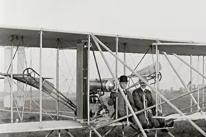 Orville Wright Prints: Orville Wright Prepares to Take Off