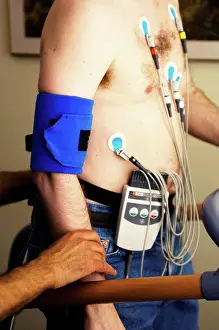 Healthcare Services Prints: Patient undergoing Exercise Stress Test