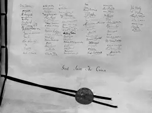 Nostalgic Black And White Photos Prints: Proclamation - The Actual Document