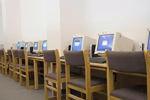 December Prints: School Library Computer Print