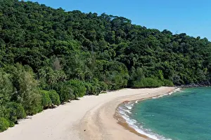 Andaman Sea Coastline Prints: Sandy beach and forest Beach and lighthouse