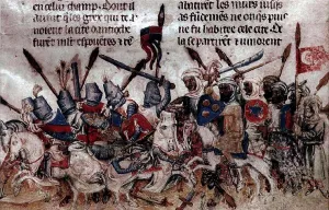 Medieval Battle Scene Prints: Siege of Antioch by unknown painter
