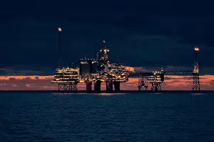 Prints of Sleipner CO2 platform, off Starvanger, North Sea, Norway May Prints: Sleipner CO2 Platform Print, North Sea Norway