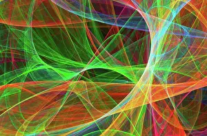 Superstring Theory Prints: Superstrings, conceptual computer artwork