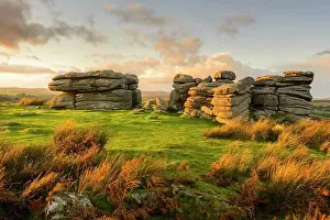 Devon Landscapes Prints: A view of Combestone Tor