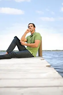 Pensive Male Figure Prints: Young philosopher