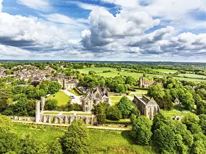 Battle Of Hastings Prints: 1066 Battle of Hastings, Print from a Drone