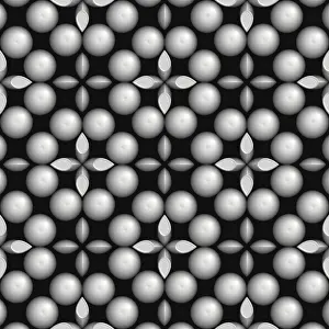 Seamless Decoration Effect Prints: 3D effect seamless background, wallpaper decoration pattern