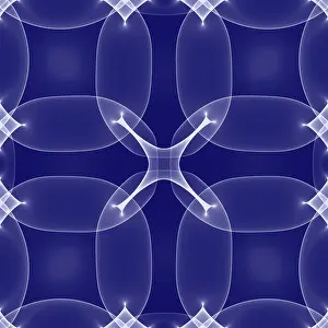Empty Deserted Structure Prints: 3D effect seamless background, wallpaper decoration pattern