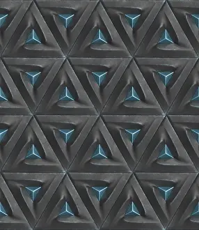 Geometric Art Illustration Prints: This 3D geometric pattern features an abstract design