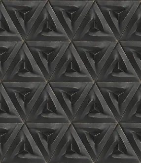 Modern Illustration Prints: This 3D geometric pattern features intricate triangular shapes in a repetitive layout