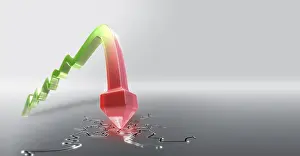 Financial Crisis Illustration Prints: 3D graphic